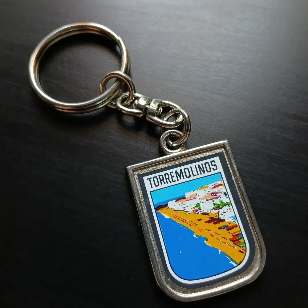 Torremolinos Keychain Mediterranean resort in Spain Costa del Sol